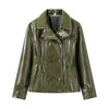 Women Vintage Leather Jacket | Skirt | Set | Vintage Short Leather Skirt