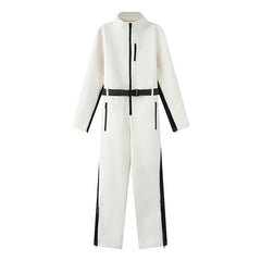 Women Warm Ski Suit | Ski Bodysuit | Long Sleeve | Waterproof | Windproof | Slim Skiing Jumpsuit