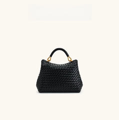 Women Leather Pillow Bag | Lock Clasp Handbag | Small Handbag | Shoulder Bag | Crossbody Bag