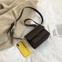 Women Vintage Flap Bag | Mini Leather Shoulder Bag