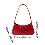 Women Vintage Red Bow Bag | Vintage Underarm Purse