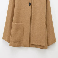 Women Winter Coat with Scarf | Long Sleeves | Round Neck