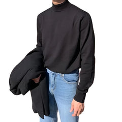 Men Plain Half Turtleneck | Long Sleeve Turtleneck | Winter Casual Sweater Pullover