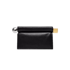Women Leather Rolled-Up Clutch Bag | Versatile | Folding Clutch | Chain Single-Shoulder Bag | Crossbody Bag