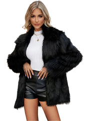 Women Plush Fur Coat