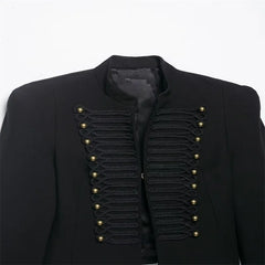 Women Napoleon  Jacket | Single Breasted  | Cropped Jacket | Short Coat