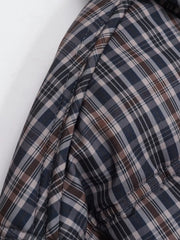 Women Plaid Puffer Jacket | Stand-Collar | Padded | Warm | Check | Parkas Jacket