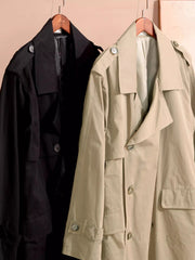 Men Long Trench Coat | Double Breasted | British Style | Spring | Autumn