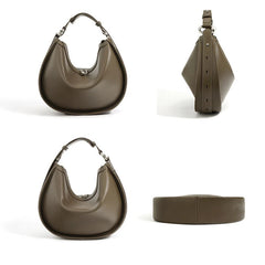 Women Split Leather Underarm Shoulder Bag