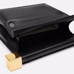 Women Leather Rolled-Up Clutch Bag | Versatile | Folding Clutch | Chain Single-Shoulder Bag | Crossbody Bag