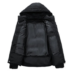 Men Padded Puffer Jacket with Hood | Cotton-Padded Men Coat