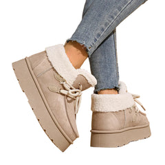 Women Winter Snow Boots | Fleece Lined | Thick Casual Cotton Shoes | Casual Short Boots