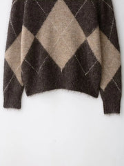Woman Knitted Pullover | One-Shoulder | Long Sleeved | Casual Cropped Sweater | Off Shoulder Sweater Top