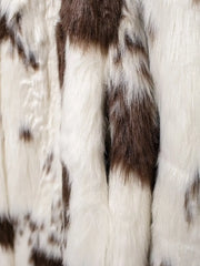 Women Winter Animal Print Fur Coat | Thick Warm Long Coat