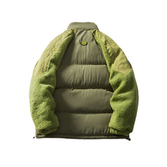 Unisex Sherpa Warm Puffer Jacket | Casual Loose Parka Jacket | Winter Cotton Coat
