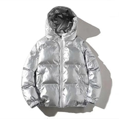 Unisex Metallic Warm Winter Jacket | Thick Waterproof Puffer Jacket | Windproof Jacket