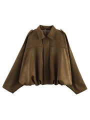 Women Vintage Oversize Bomber Jacket | Loose Jacket