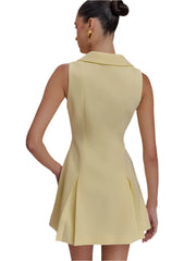 Women V-Neck Mini Dress | Sleeveless | Summer | Elegant | Party Dress