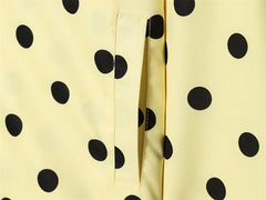 Women Polka Dot Jacket | Long Sleeve | Loose Coat