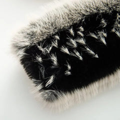 Women Fur Jacket | Short Coat | Elegant Fluffy Loose Jacket | Warm Long Sleeve Jackett | Fur Coat