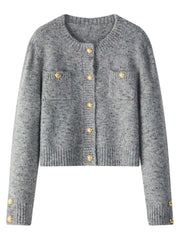 Women Wool Short Knitted Cardigan