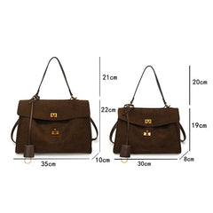 Women French Handbag | Luxury Shoulder Bag | Large Capacity Metal Buckle Tote Bag