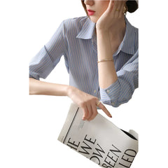 Women Striped Shirt | Chiffon Blouse