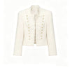 Women Napoleon  Jacket | Single Breasted  | Cropped Jacket | Short Coat