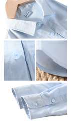 Men Linen Shirt | Long Sleeves Button Down Top | Stand Collar Plain Color Shirt