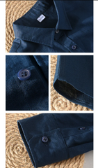 Men Linen Shirt | Long Sleeves Button Down Top | Stand Collar Plain Color Shirt