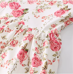 Women Floral Printed Pleated Sling Summer Maxi Dress