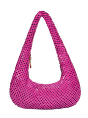 Women Aluminum Sequin Armpit Bag | Party Handbag | Sparkling Shoulder Bag