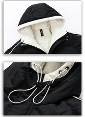 Unisex Thick Hooded Puffer Jacket | Windbreaker Jacket | Warm Parka Winter Jacket