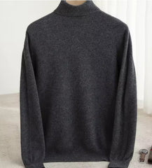 Men Merino Wool Turtleneck Knitted Pullover | Merino Wool Sweater | Cashmere Warm Knit Top
