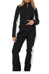 Women Warm Ski Suit | Ski Bodysuit | Long Sleeve | Waterproof | Windproof | Slim Skiing Jumpsuit
