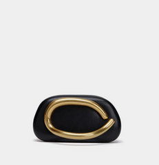 Women Gold Closure Box Clutch Bag | Party Clutch