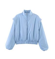 Women Puffer Jacket | Bomber Jacket | Short Jacket | Long Sleeve | Cropped