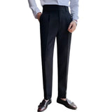 Men Vintage Style Pants | High Waisted Suit Pant