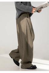 Men Dress Pants | Casual | Flare Trousers | Draped | Straight