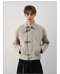 Unisex Lobster-Clasp Deck Jacket | Retro Gothic | Aircraft Button Jacket | Vintage Casual Jacket | Y2K