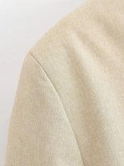 Women Buttoned Napoleon Jacket | Long Sleeves | Vintage | Cropped Coat | Military Jacket