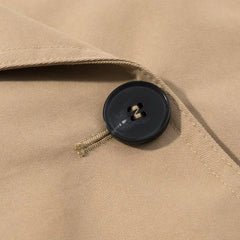 Women Cropped Trench Coat | Long Sleeve | Casual Classic
