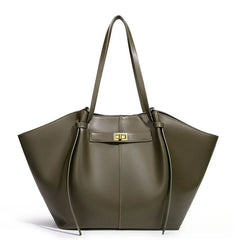 Women Large-Capacity Hand Bag | Metal Lock | Tote Bag | Shoulder Bag