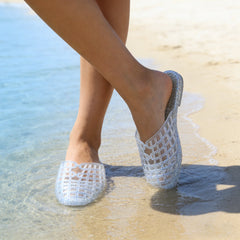 Women Lattice Jelly Mules | Jelly Sandals | Beach Slippers | Summer | Jelly Shoes
