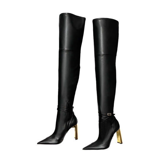Women Soft Leather Thigh High Boots | High Heels | Over The Knee Boots | Party Shoes