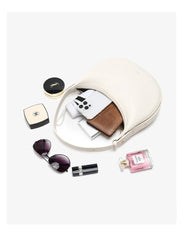 Women Shoulder Bag | Leather Crescent Underarm Bag | Minimalist Crossbody Bag