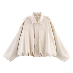 Women Vintage Oversize Bomber Jacket | Loose Jacket