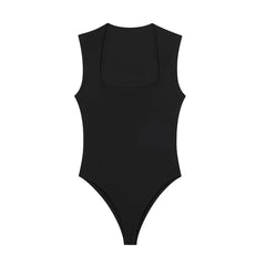 Women Bodysuit | Square Neck | Sleeveless Playsuit