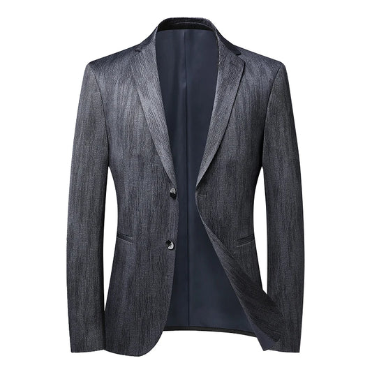 Men Dark Gray Formal Blazer | Casual Business Suit Coat | Office Outwear