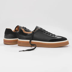 Men Genuine Leather Sneakers | Lightweight | Casual Shoes | Trainers